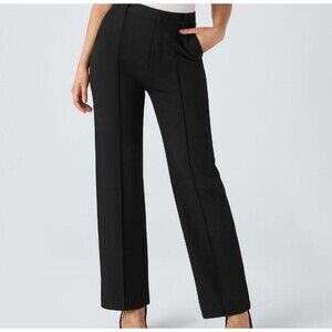 HALARA Black Straight Leg Pants